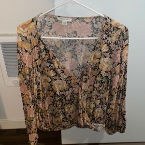 American Eagle Floral Blouse